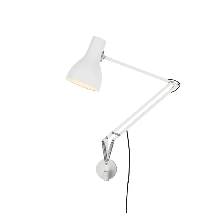 Type 75 wall lamp with wall bracket, alpine white from Anglepoise