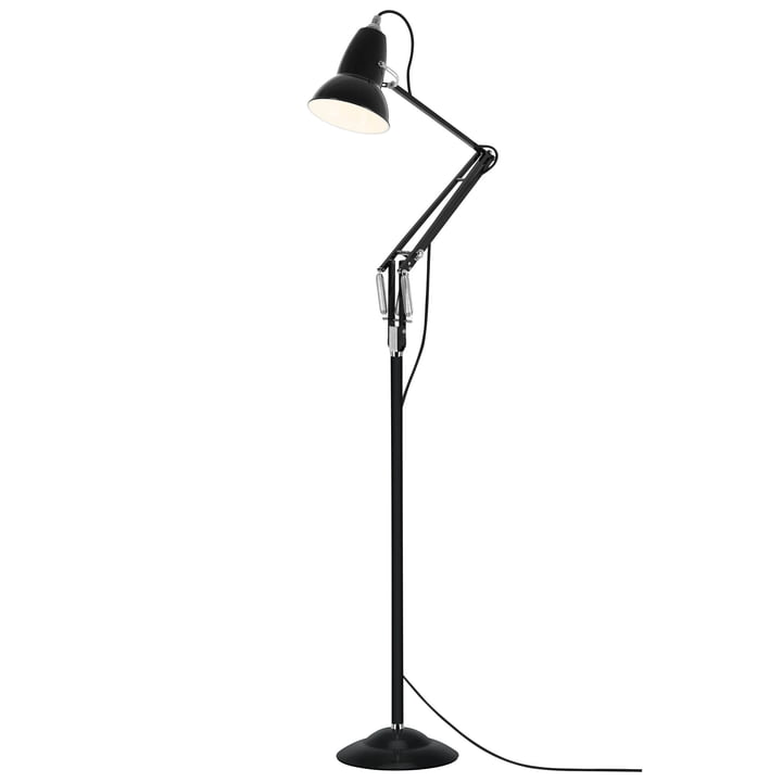 Original 1227 Floor lamp, jet black (cable: black) from Anglepoise