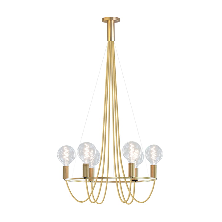 HALO Chandelier by NUD Collection in Gold Spire (TT-150)