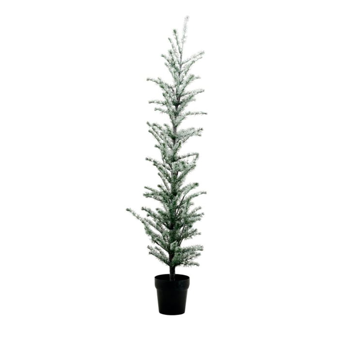 Christmas tree with LED lighting Flocked, H 160 cm, nature by House Doctor