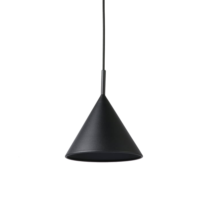 HKliving - Triangle pendant lamp, M Ø 22 x H 25 cm, matt black
