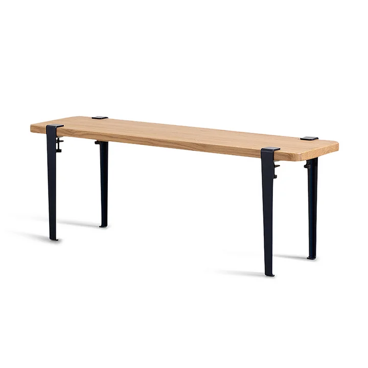 The DUKE bench, oak / graphite black from TipToe