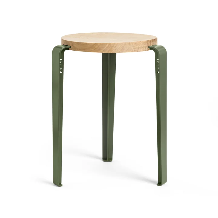 The LOU stool, natural oak / rosemary from TipToe