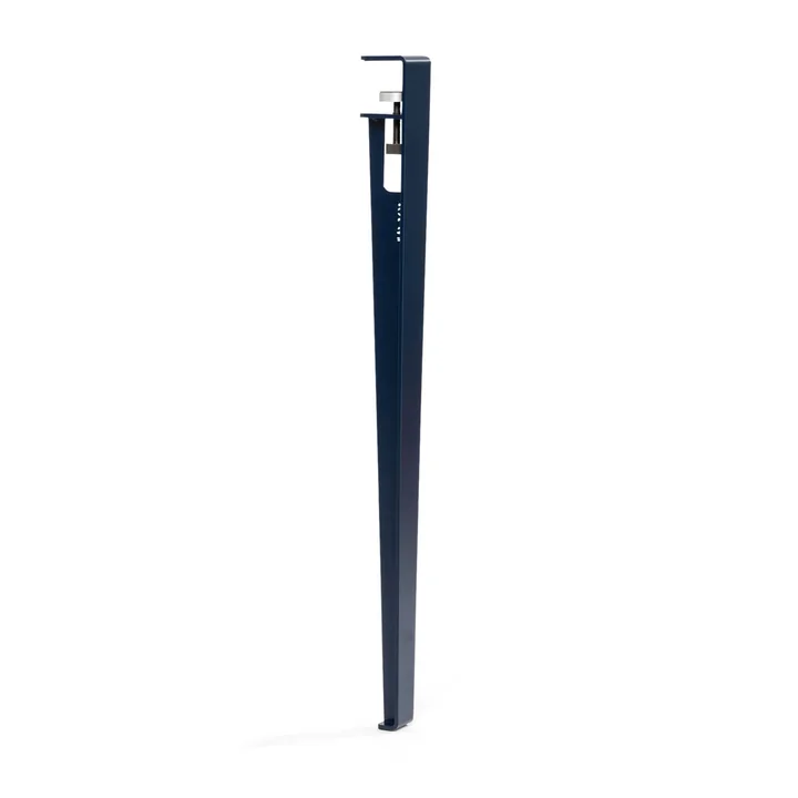 The table and desk leg H 75 cm, mineral blue from TipToe