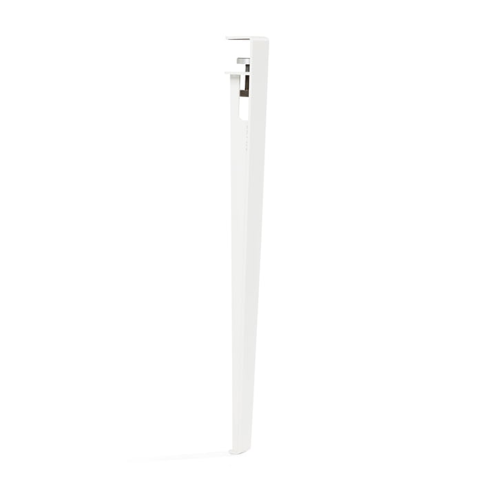 The table and desk leg H 75 cm, cloud white from TipToe