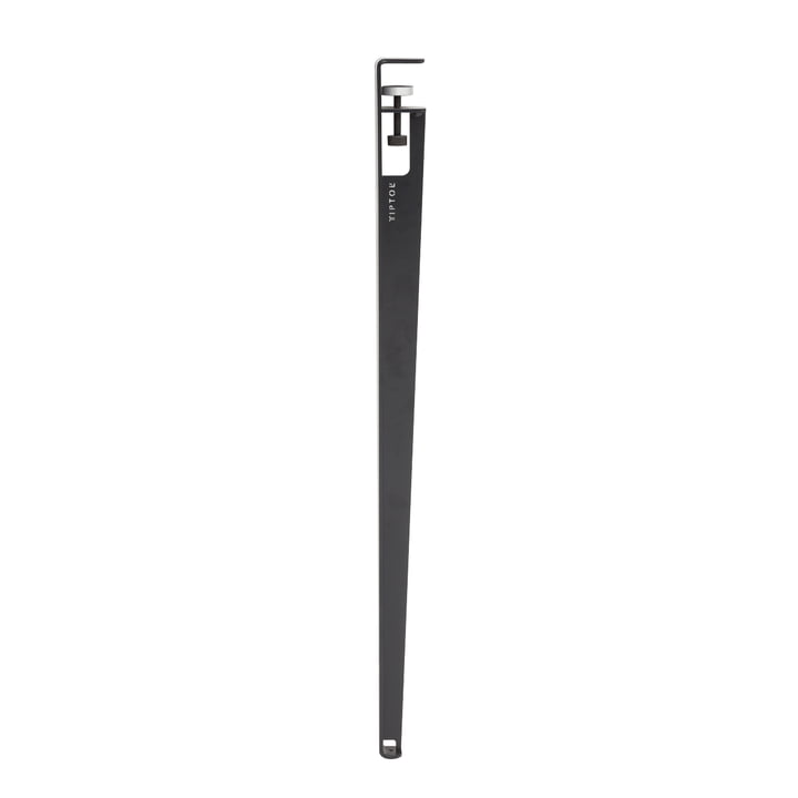 The table leg H 90 cm, graphite black from TipToe