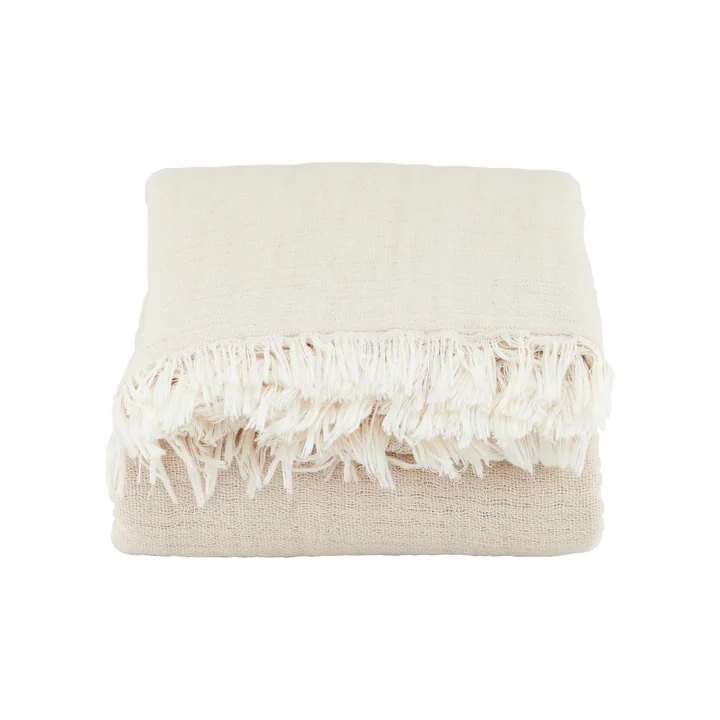 Alice blanket, 140 x 200 cm, beige by House Doctor