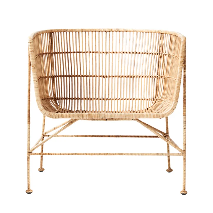 The Cuun Rattan Lounge Chair, natural by House Doctor