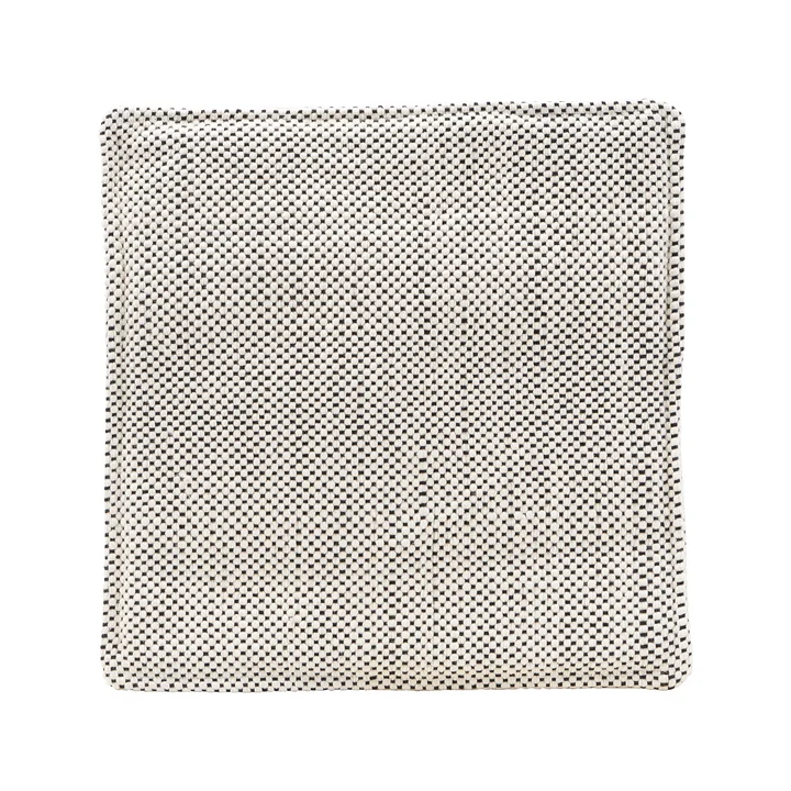 The seat cushion for Cuun rattan chair, 35 x 35 cm, black / white by House Doctor