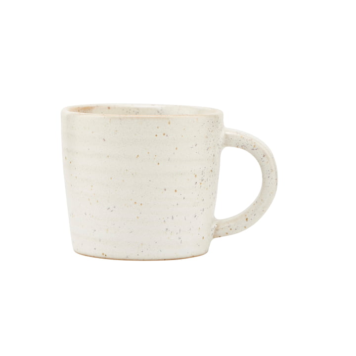 House Doctor - mug with handle Pion, gray / white