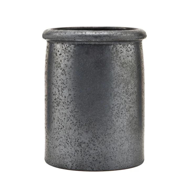 Pion utensil holder, black / brown by House Doctor