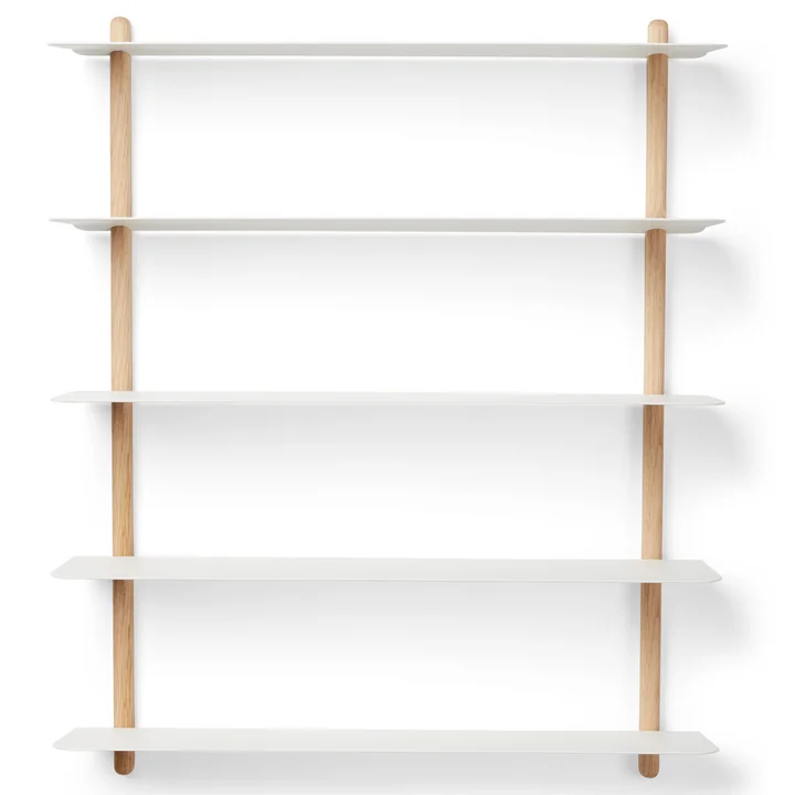 Nivo Wall shelf E Large from Gejst in light oak / white