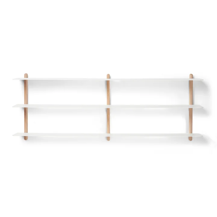 Nivo Wall shelf D Large from Gejst in light oak / white
