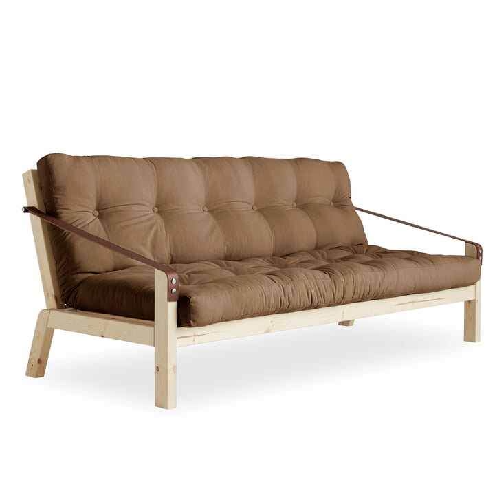 The Poetry Sofa bed, natural pine / mocca (755) from Karup Design