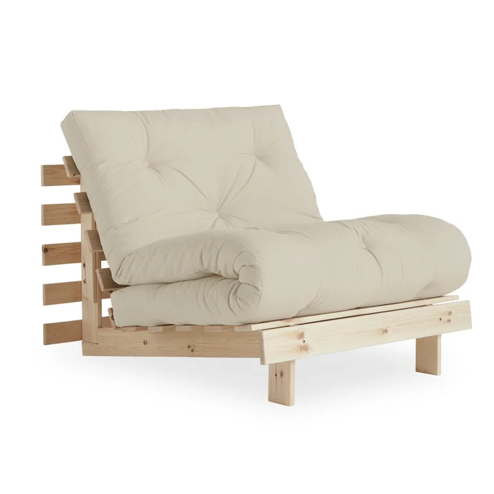 The Roots Sleeping chair 90 cm, pine natural / beige (747) from Karup Design