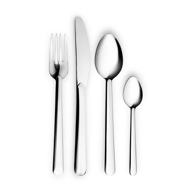 Legio Nova cutlery set by Eva Trio in stainless steel (16 pieces)