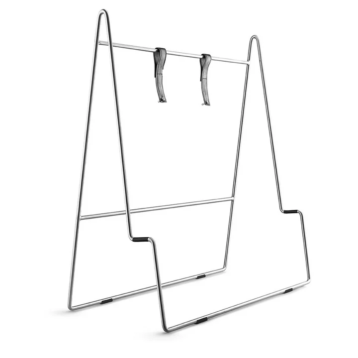 The Carry TV stand, brushed stainless steel from Eva Solo