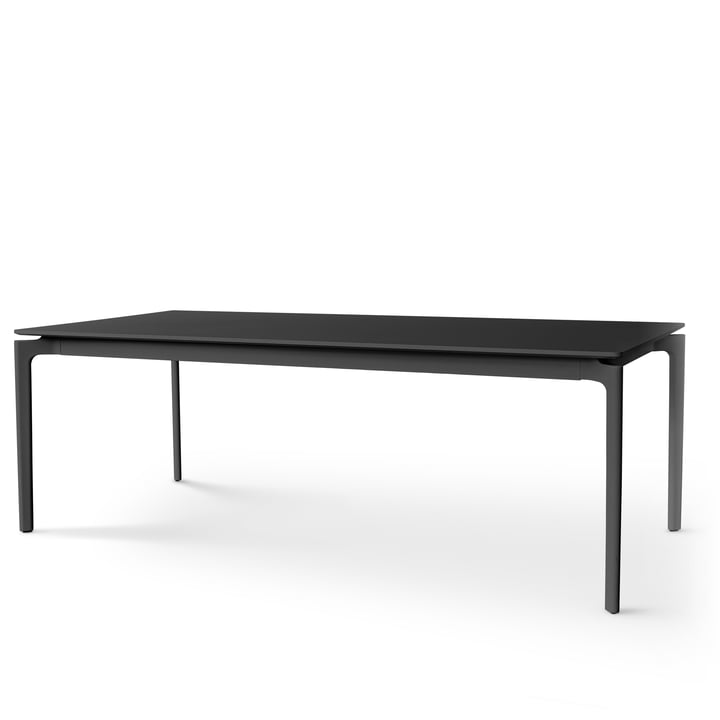The More dining table, 100 x 220/320 cm, black laminate by Eva Solo