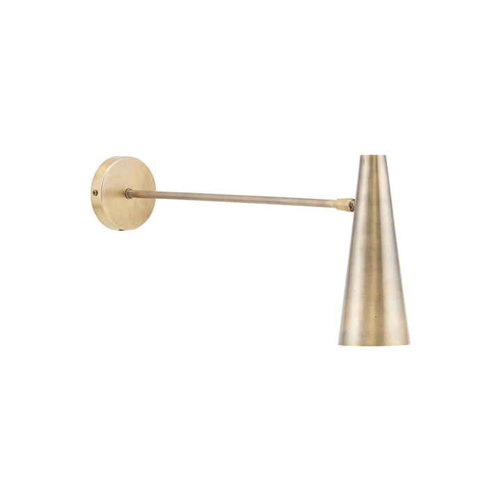 Wall lamp Precise, H 21 x L 47 cm, brass by House Doctor