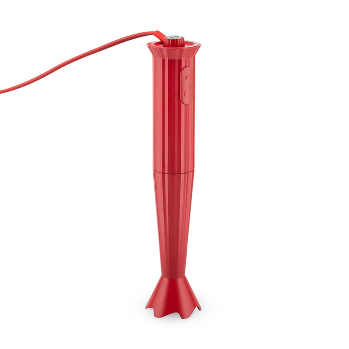 The Plissé hand blender, red from Alessi