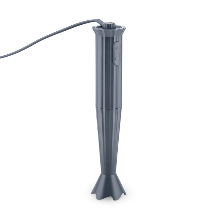 The Plissé hand blender, grey by Alessi