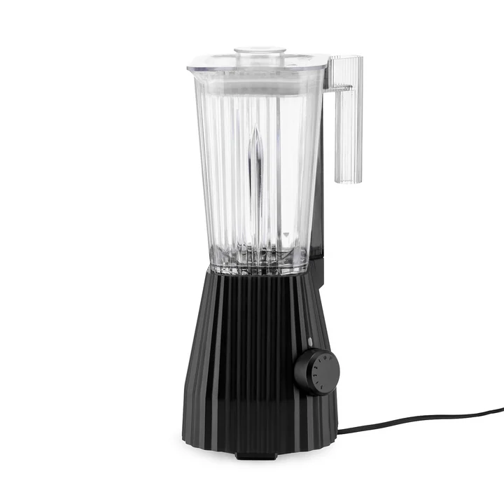 The Plissé Standmixer, black by Alessi