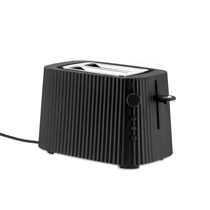 The Plissé toaster, black from Alessi