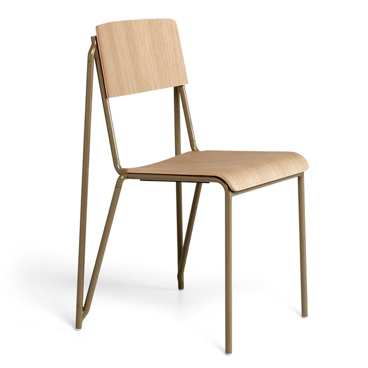 The Petit Standard chair, clay / oak matt lacquered by Hay