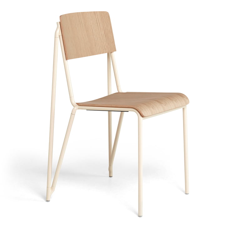 The Petit Standard chair, pearl / oak matt lacquered by Hay