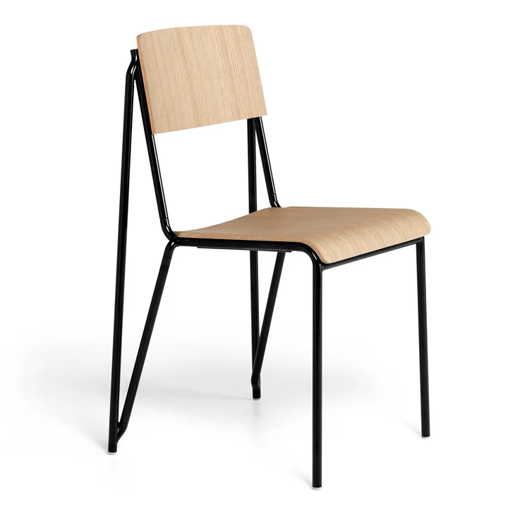 The Petit Standard chair, black / oak matt lacquered by HAY