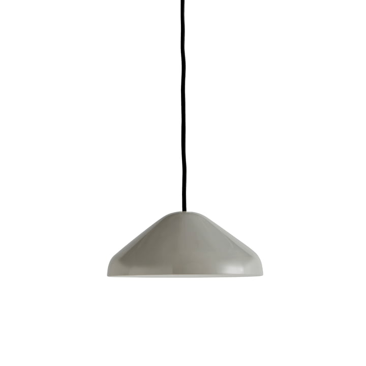 The Pao Steel pendant lamp, Ø 23 x H 10 cm, cool gray by Hay