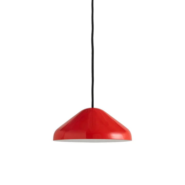 The Pao Steel pendant lamp, Ø 23 x H 10 cm, red by HAY