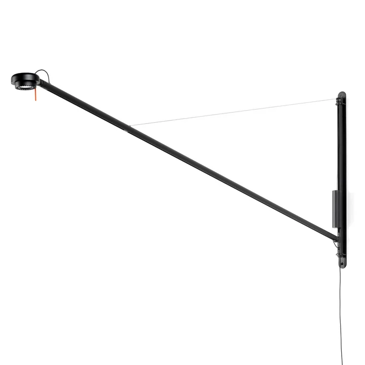 The Fifty-Fifty Wall Lamp, soft black by HAY