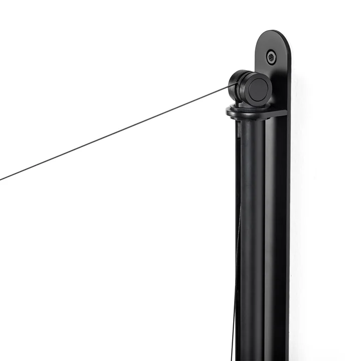 The Fifty-Fifty Wall Lamp, soft black by HAY