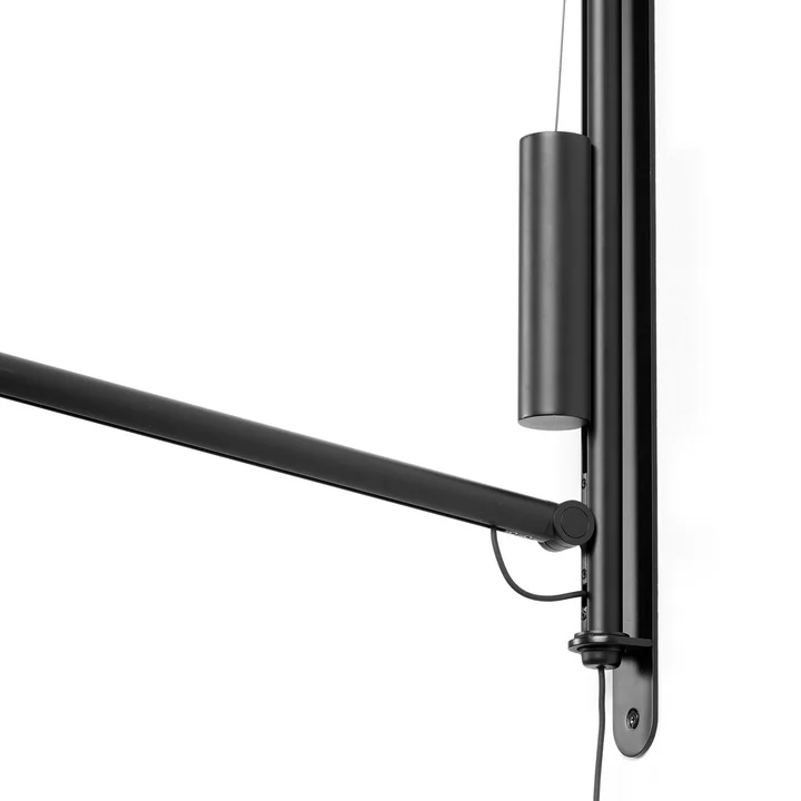 The Fifty-Fifty Wall Lamp, soft black by HAY