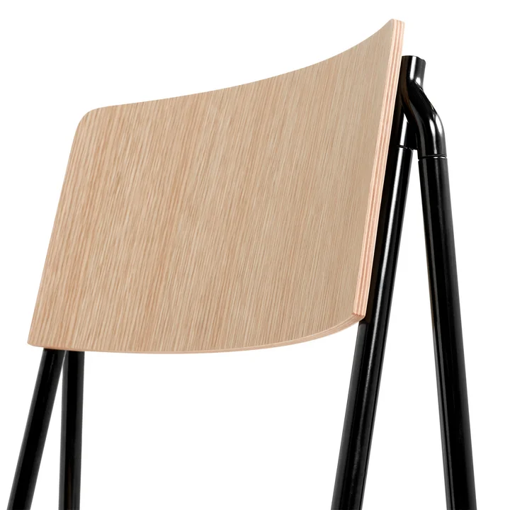 The Petit Standard chair, black / oak matt lacquered by HAY