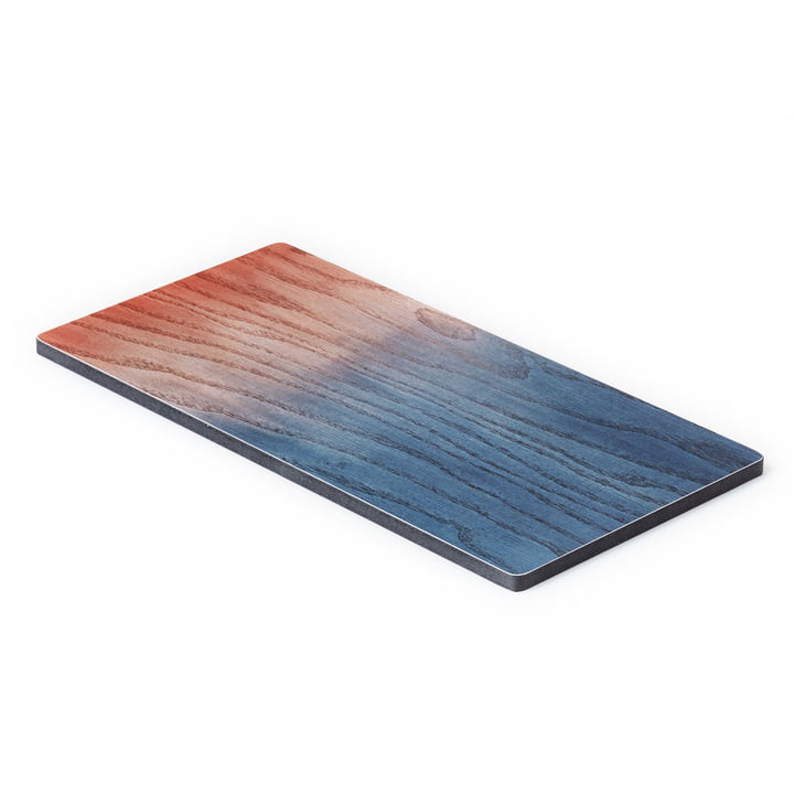The A Tribute to Wood Tapas Board small, blue / red from applicata