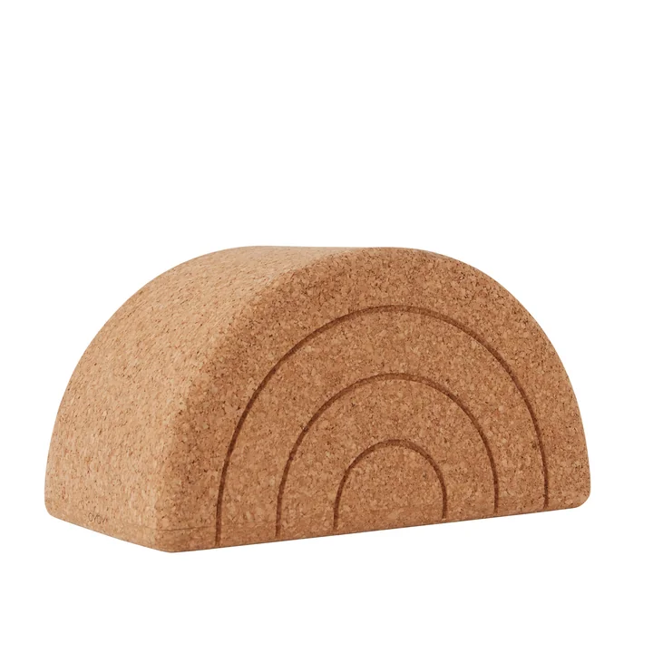 The Rainbow Balance stool, cork from OYOY