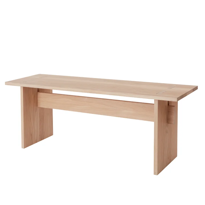 The Kotai bench, natural oak from OYOY