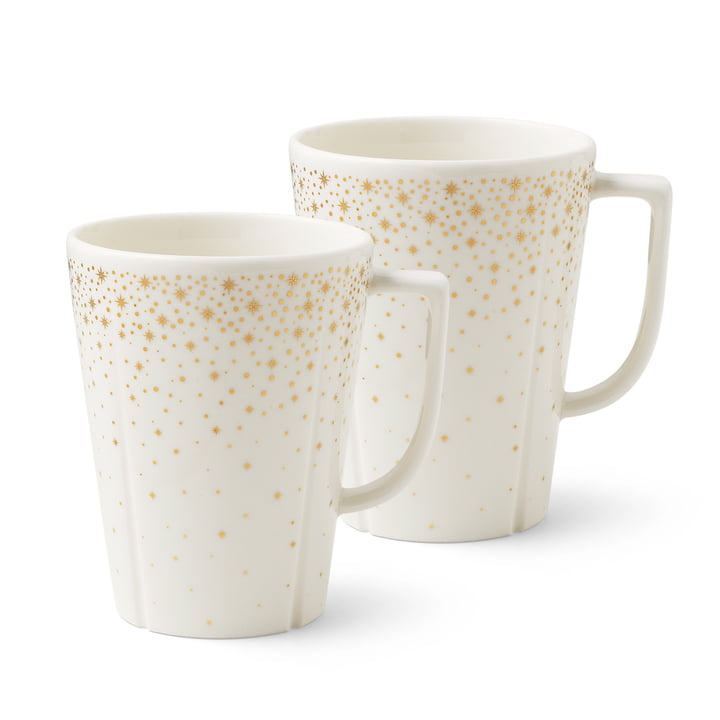 Grand Cru Moments cup (set of 2), 34 cl, white / gold by Rosendahl