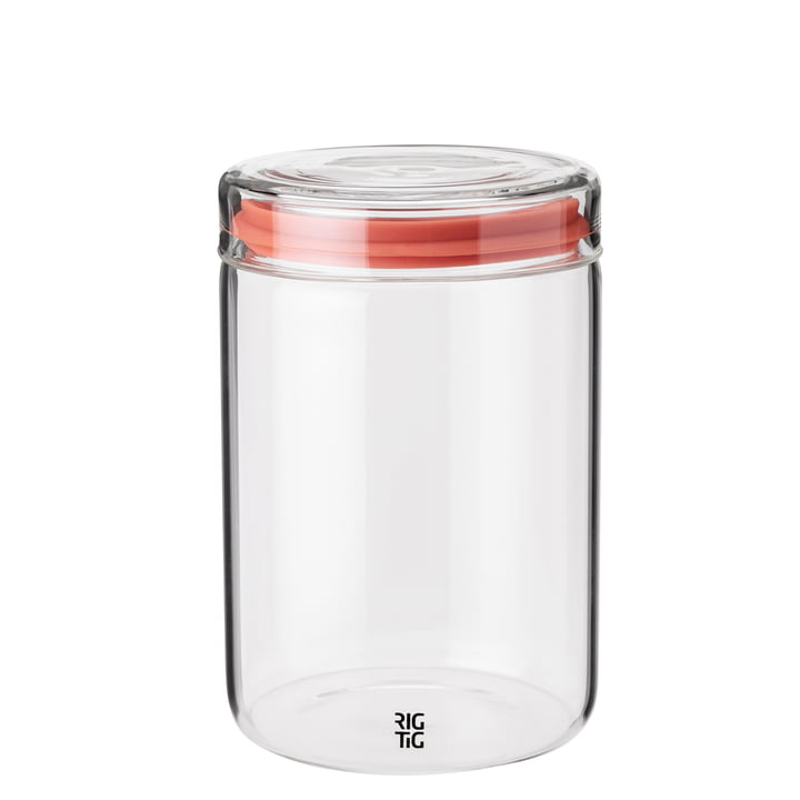 The Store-It storage jar with lid, 1 l from Rig-Tig by Stelton