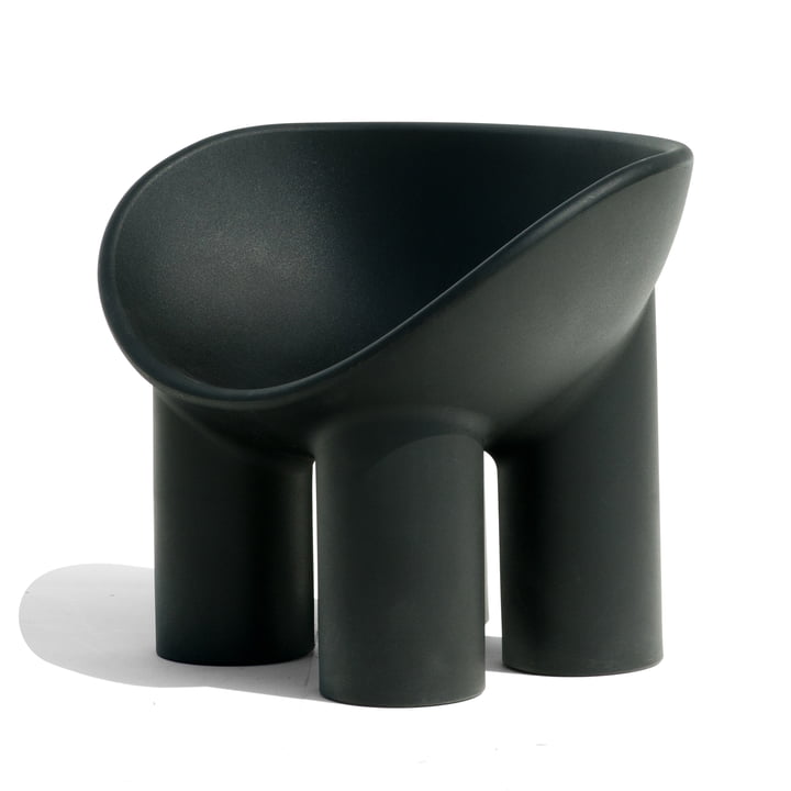 Roly Poly Armchair, graphite black from Driade