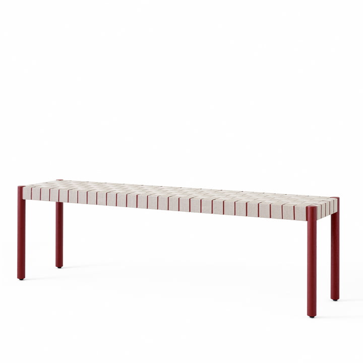 Betty TK5 bench large from & tradition in maroon / nature