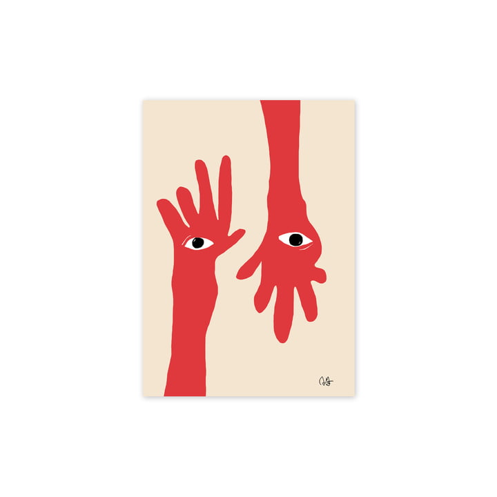 The Hamsa Hands poster, 30 x 40 cm of Paper Collective