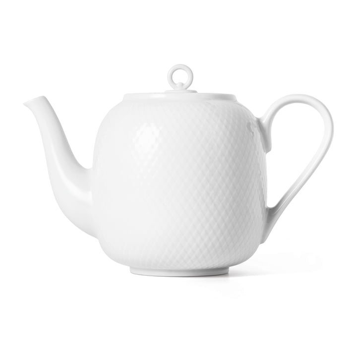 The Rhombe teapot, 1.9 l, white from Lyngby Porcelæn
