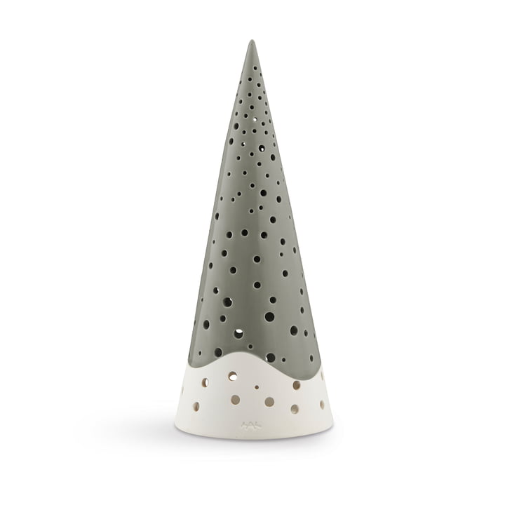 Nobili Tealight candle cone, 2 5. 5 cm / olive green from Kähler Design