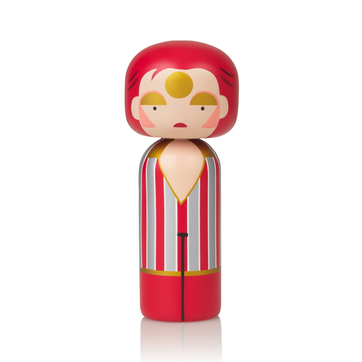 The Sketch Inc. wooden figure H 21.5 cm, Ziggy Stardust large by Lucie Kaas