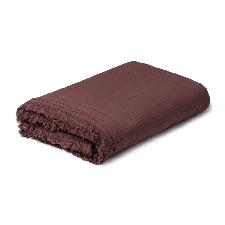 View blanket 130 x 190 cm, chocolate from Juna