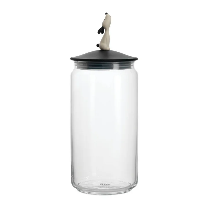 The Lulà container for dog food, black by Alessi