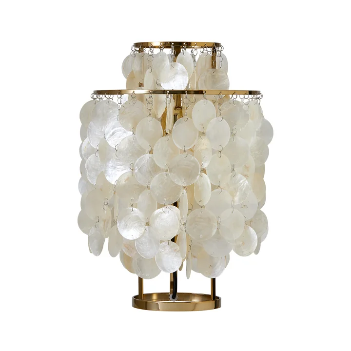 Fun 2TM table lamp Ø 27 cm from Verpan in white / brass